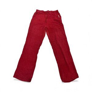 Vintage Red Low Rise Wide Leg Pants